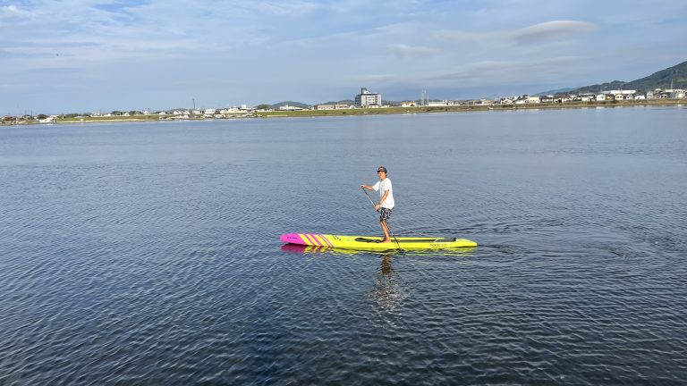 モミジヤAC練習会後のSUP