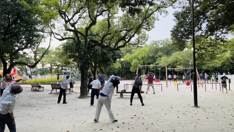 福岡出張で大濠公園ラン&ラジオ体操からの、、