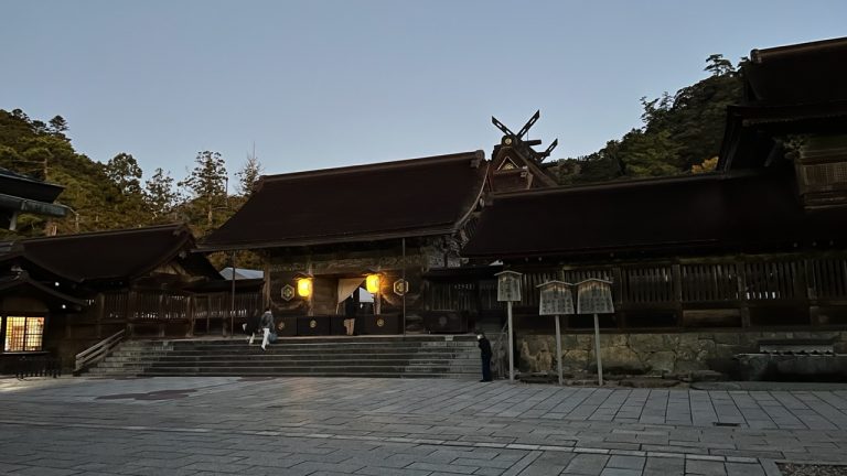 神在月の出雲大社への朝ラン