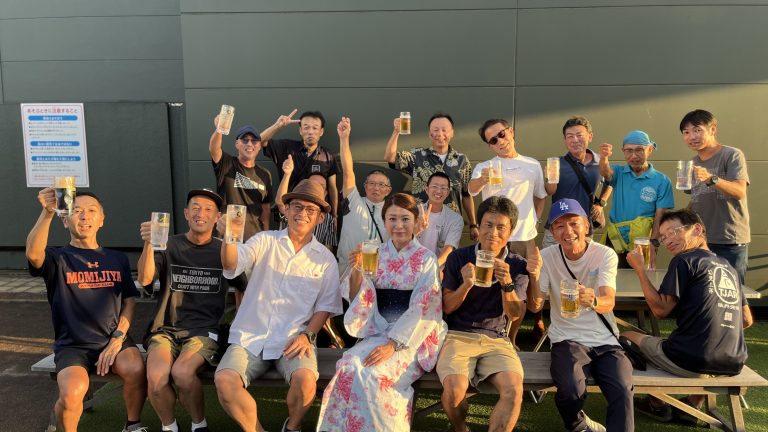 恐らく、今年最後のビアガーデン