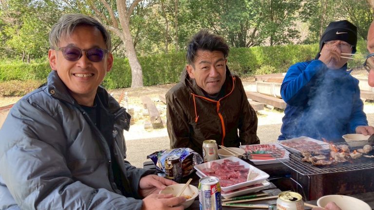 モミジヤACランニングクラブのイベントでBBQ