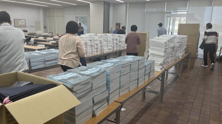 いよいよ明日はおかやま西大寺マラソン、前日準備の土曜日